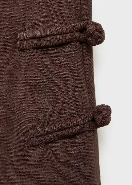 Falda Laguna Chocolate Talla M Mujer Mango