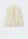 Blusa Rita-A Offwhite Talla Xs Mujer Mango