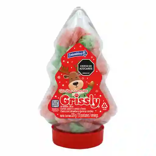 Grissly Gomitas de Sabores Frutales Árbol de Navidad