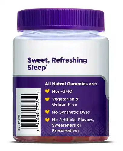 Natrol Suplemento Gummies Melatonin Fresa x 90 Unidades 