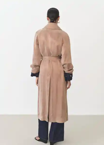 Abrigo Trench Oxid Cobre Talla S Mujer Mango