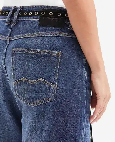 Jean Boyfit Femenino Azul Clásico Oscuro Talla 10 Chevignon