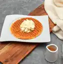 Waffle Sencillo con Crema Chantilly