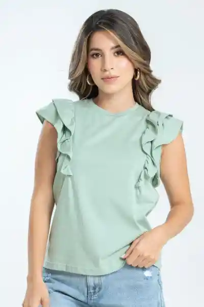 Camiseta Salvador Color Verde Marino Talla L Ragged