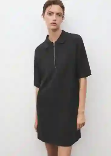 Vestido Latitis Gris Oscuro Vigore Talla S Mujer Mango