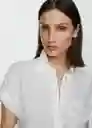 Camisa Pacha Blanco Talla XS  Mujer Mango