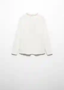 Camiseta Basic 5 Off White Talla 14 Niños Mango