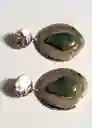 Pendientes Oliana Verde Talla 99 Mujer Mango