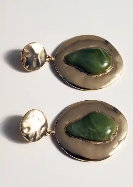Pendientes Oliana Verde Talla 99 Mujer Mango