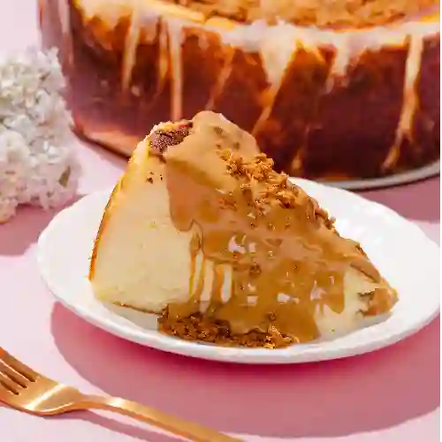 Porción Tarta Vasca Lotus Biscoff