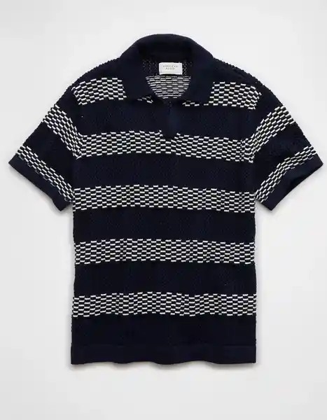 Suéter Hombre Tejido Azul Talla: LARGE 2027410 American Eagle
