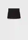 Falda Jana Negro Talla S Mujer Mango