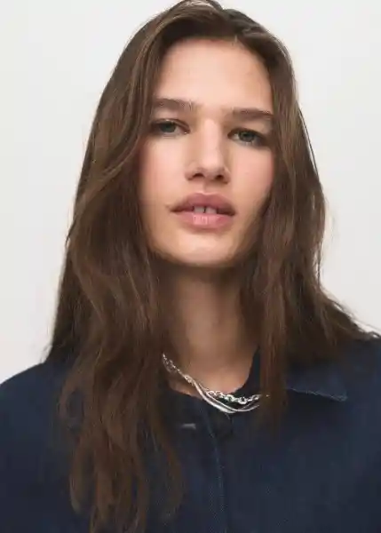 Chaqueta Cazadora Sabri Tejano Soft Talla L Mujer Mango