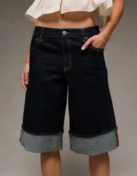 Short Mujer Azul Talla 10 8436458 American Eagle