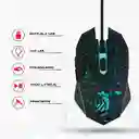 Miniso Mouse Con Luces De Colores Gaming Negro