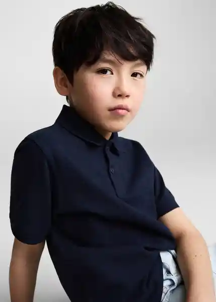 Polo Javier8 Navy Talla 12 Niños Mango