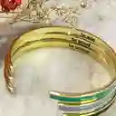 Bangle up Pulsera Resolutions Dorado Azul