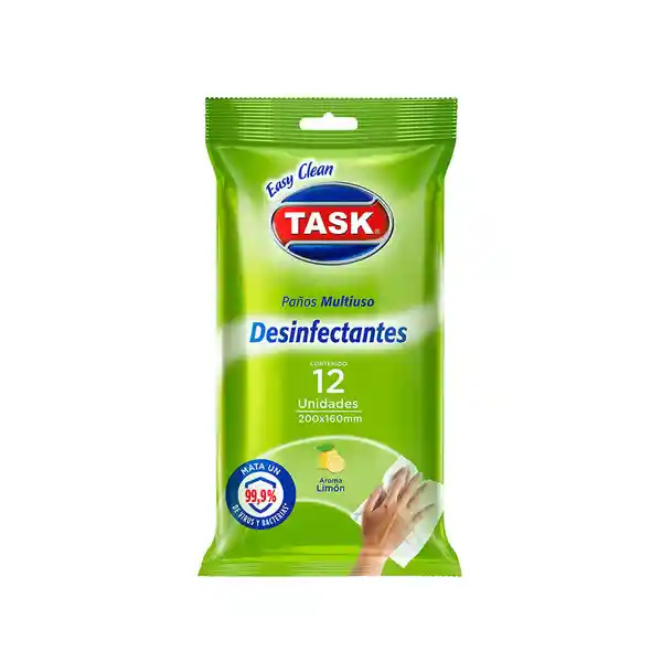 Task Paño Desinfectantes Multiuso Limón