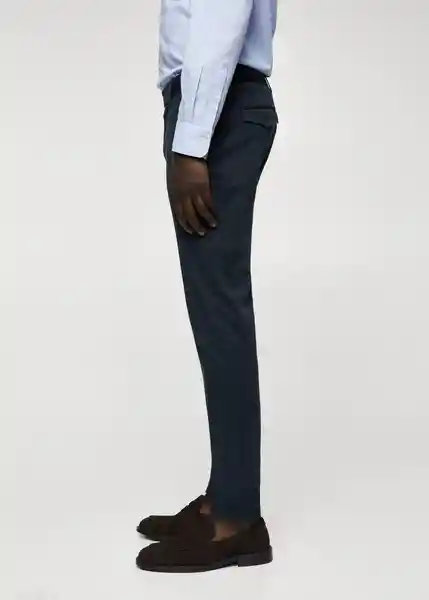 Pantalón Prato Navy Talla 38 Hombre Mango