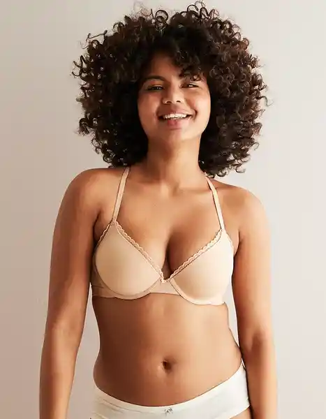 Brasier Aerie Beige Talla 34 B American Eagle 37314774