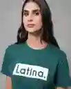 Camiseta Mujer Verde M 203G017_VER195414 Rifle