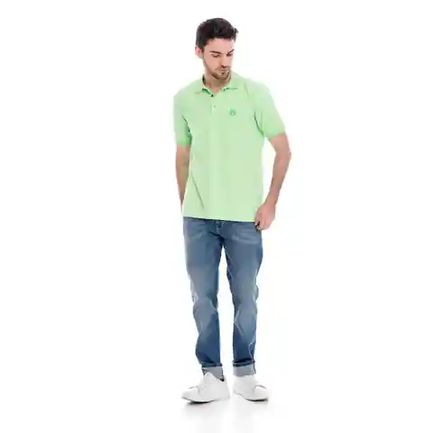 Pilatos Camisa Polo Para Hombre Verde Talla L