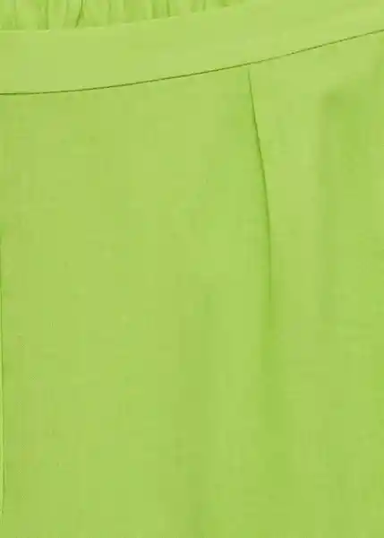 Pantalón Ramio-A Verde Talla L Mujer Mango