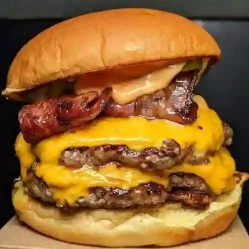 Hamburguesa Doble Carne con Tocino