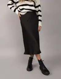 Falda Mujer Negro Talla: SMALL 4976001 American Eagle