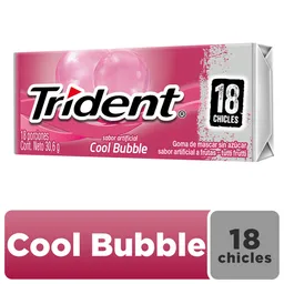Trident Chicle Sabor Tutti Frutti Cool Bubble