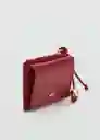 Monedero P Meti Burdeos Talla 99 Mujer Mango