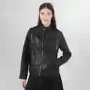 Chaqueta Biker Imitación Piel Negro L Fuera de Serie