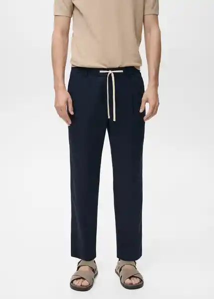 Pantalón Romelino Navy Talla 44 Hombre Mango