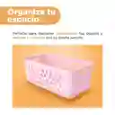 Cesta de Almacenamiento Mediana Rosa Miniso