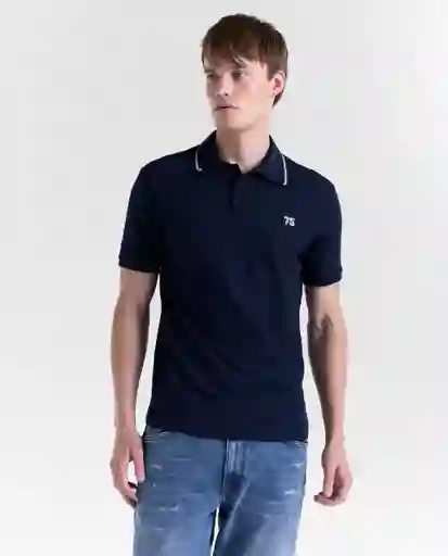 Polo Hombre Azul Talla L 809G083_AZU194023 Americanino
