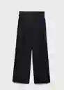 Pantalón Cubi Negro Talla 38 Mujer Mango