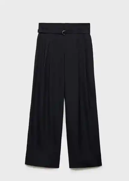 Pantalón Cubi Negro Talla 38 Mujer Mango