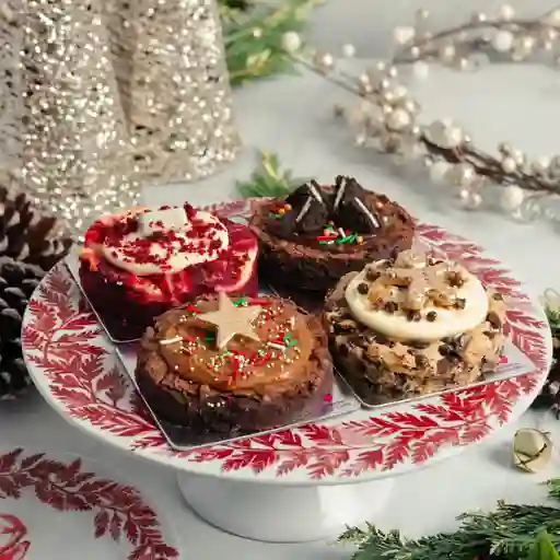 Brownie pack navideño por 4
