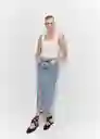 Falda Jolie Tejano Medio Talla XL Mujer Mango