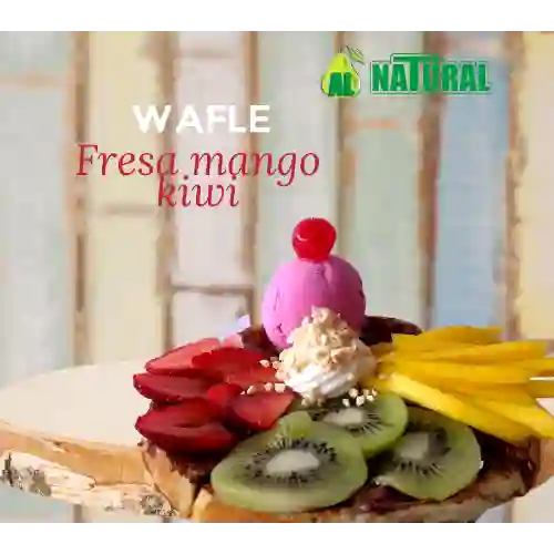 Waffle Mango Fresa Kiwi