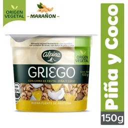 Griego Vegetal Piña Coco Vaso 150 g