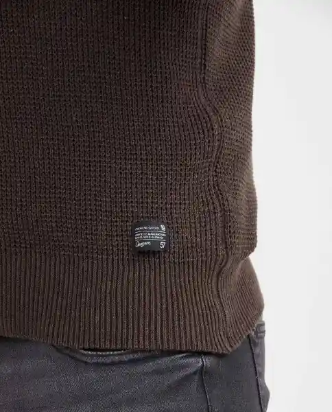 Suéter Tejido Refined Café Tostado Medio Talla M Chevignon