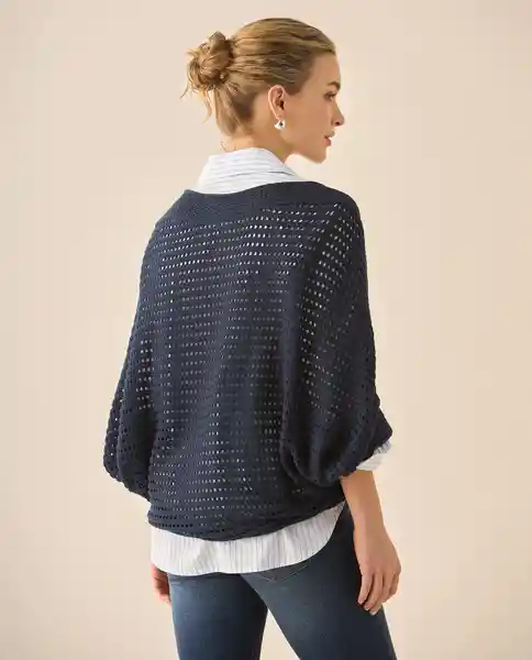 Tejido Azul Marea Alta Medio Talla S 662G220 Esprit