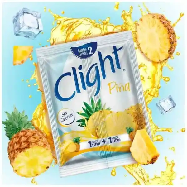 Clight Bebida en Polvo Sin Calorías Sabor a Piña 14 g