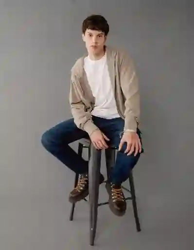 Buzo Hombre Gris Talla SMALL 2717024 American Eagle