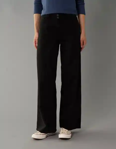 Pantalón Mujer Negro Talla: 10 REGULAR 5629016 American Eagle