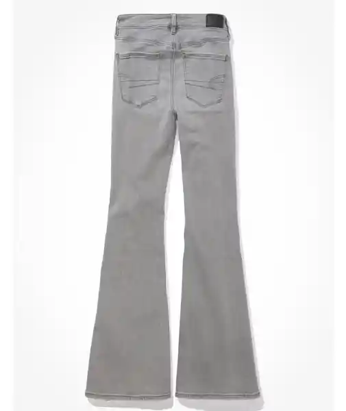 Jean Flare Mujer Gris Talla 4 REGULAR American Eagle