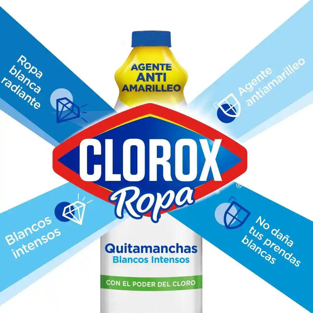 Quitamanchas Clorox Blancos Intensos 930 ml