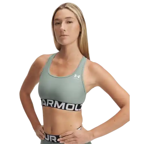Under Armour Top Entrenamiento HG Mid Branded Mujer Verde T XS