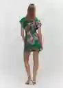 Vestido Mila Verde Talla XS Mujer Mango